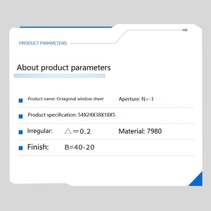 고정밀 광학 프리즘 창 시트 맞춤형 팔각형 정밀 광학 유리 가공 맞춤형 광학 유리 프리즘 - Product Image 3