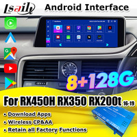 نظام معلومات وترفيه أندرويد من Lsailt لسيارات لكزس RX 2016-2022 RX450H RX350 RX200t، وحدة ترقية أندرويد مع كاربلاي لاسلكي