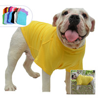 Kaos Anjing Bahan Katun 180g 18 Warna Polos untuk Anjing Kecil Besar French Bulldog Dachshund Golden Retriever