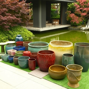 Pots à fleurs simples de haute qualité, décoration d'intérieur, <span class=keywords><strong>pot</strong></span> à bonsaï antique pour l'aménagement vert - Product Image 6