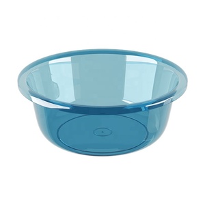 Transparent plastic washbasin large foot wash vegetable washbasin household baby small basin