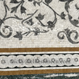 Dekoration Medaillon Blumen fliesen Phoenix Design Boden muster Wasserstrahl Marmor Mosaik Parkett - Product Image 6