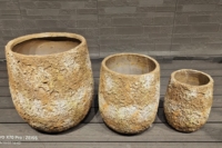 2024 nouveau Design fibre ciment pot de plantation jardin pots de fleurs intérieur extérieur jardin ciment fleur planteur