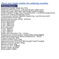 Machine à souder automatique 3 axes pour PCBA Machine à souder électronique automatique Machine robot à souder