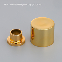 Tapa Magnética Redonda para Botellas de Perfume al por Mayor, Cierre de Plástico ABS y Metal de 15 mm con Diámetro Interior de 17.2 mm para Botellas con Cuello Prensado