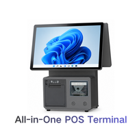 Terminal de point de vente avec double écran, système NFC, caisse enregistreuse, machine de point de vente