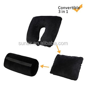 3 en 1 viaje cuello suave almohada microperlas multifuncional almohada de viaje - Product Image 2