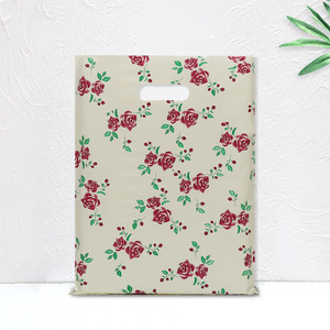 Sac en plastique à poignée découpée en gros, sac en plastique personnalisé pour les achats en HDPE LDPE - Product Image 3