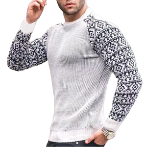 Soldes d'automne 2024 ! Pull tricoté décontracté pour homme à col rond, coupe ajustée, anti-plis, respirant, anti-boulochage, 100% coton - Product Image 2