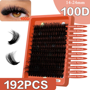 Kit de cils en grappe 5D volumineux à faire soi-même, styles mixtes C/CC/D 80D-200D, étiquette privée, grand volume – Meilleures ventes - Product Image 2