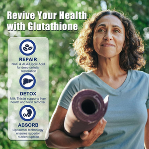 Suplemento Antioxidante e Detox Hepático de Marca Privada OEM 1100mg Gomas de L-Glutationa Lipossomal com Cardo Marinho e NAC & ALA - Product Image 6