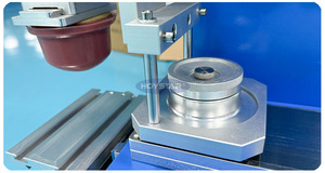 เครื่องพิมพ์แผ่นโพลีเมอร์สำหรับเดสก์ท็อปขนาด100x250มม. หมึกแบบปิดถ้วยแผ่นติดฉลากสำหรับเครื่องพิมพ์สิ่งทอปากกาโลโก้ - Product Image 3