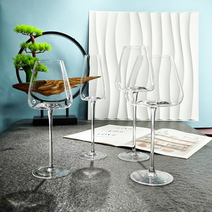 Verre à vin rouge transparent en cristal sans plomb, grand gobelet à vin de Bourgogne, fond concave, verre à vin de <span class=keywords><strong>Bordeaux</strong></span> - Product Image 4