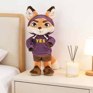 Mascotte NFC Aziendali Personalizzate, Peluche con Articolazioni Flessibili e Vestiti Rimovibili, Giocattolo di Peluche a Forma di <span class=keywords><strong>Volpe</strong></span> Cartoon - Product Image 6