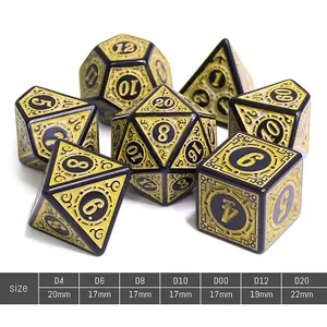 7 pièces/ensemble acrylique polyèdre dés fenêtre treillis rouge D4 ~ D20 pour <span class=keywords><strong>WarHammer</strong></span> RPG D & D table jeu de rôle jeu de société - Product Image 5