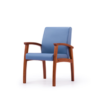 Fauteuil en bois massif pour salon avec pieds en bois massif, design OEM