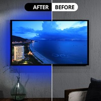 Décoration murale de fond de télévision de Noël 1M 2M 3M, contrôle par application intelligente pour smartphone, lumières arrière, bande LED USB 5V, rétroéclairage, lumière rétroéclairée