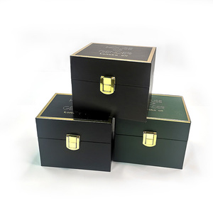 Wholesale Custom Logo <b>Black</b> Flip Cosmetic Packaging <b>Box</b> Recyclable Rigid Cardboard <b>Box</b> With Foam Inserts - Product Image 2