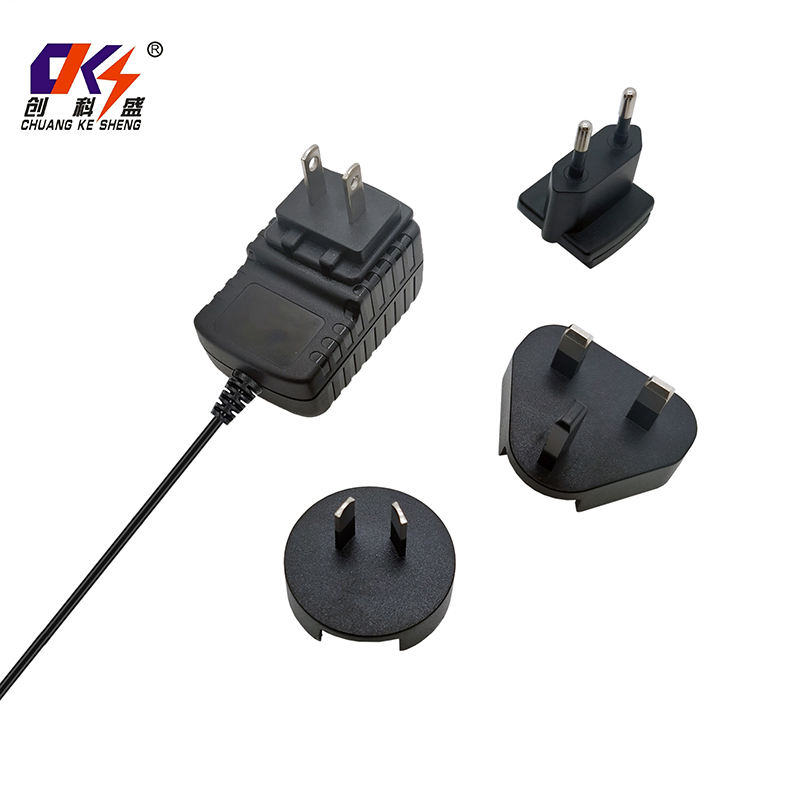 100-240V AC DC Interchangeable Plugs Adaptor 5V 1A Universal Power ...