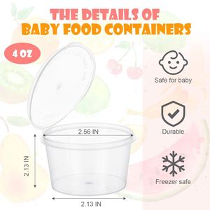 Disposable PP Clear <b>Sauce</b> Cups Hinged Lid Customizable Logo Size Eco-Friendly Food-Grade Carton Packed Plastic Cups - Product Image 2