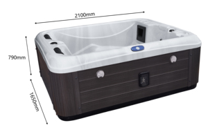 Bain à remous rectangulaire moderne de qualité supérieure, portable, autoportant, pour hôtel, avec <span class=keywords><strong>pompe</strong></span> à <span class=keywords><strong>chaleur</strong></span>, pour 2 personnes, familial, intérieur - Product Image 6