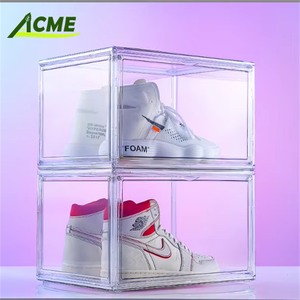 Bán Sỉ Hộp Sắp Xếp Giày Bằng Nhựa Có Thể Gập Lại Hộp Đựng Giày Bằng Acrylic Hộp Trưng Bày Giày Bằng Nhựa - Product Image 1