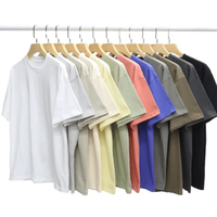 Haute Qualité Pas Cher Sublimation 240gsm Vêtements Personnalisés Surdimensionné Beaucoup De Couleurs Broderie Imprimer En Gros T-shirts pour Femmes Hommes