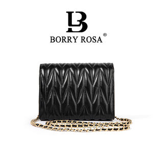 Bolsos de Hombro Elegantes para Mujer 2022, Bolso de Mano de Moda con Pedrería, Bolso de Axila con Hilo a Cuadros, Bolso de Mano con Cadena de Diamantes Arrugados - Product Image 3