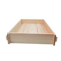 Plateau de service en bois non assemblé, plateaux de rangement en bois, bois de cèdre avec couvercle