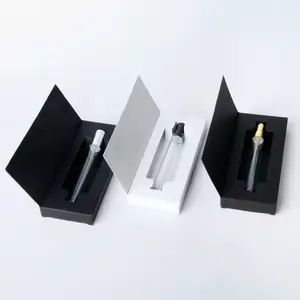 Kotak kertas botol parfum 2ml Logo kustom kemasan parfum Arab Premium dengan desain personal 6 buah