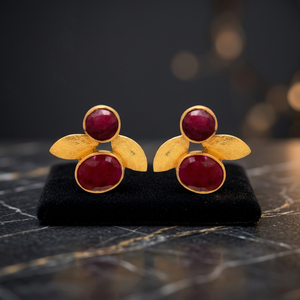 Pendientes de Acero Inoxidable Hechos a Mano con Piedras Preciosas, Pendientes de Zirconia, Moda Boho para Niños - Product Image 3