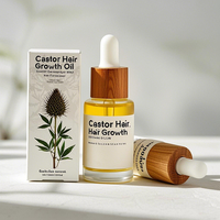Marque privée Diy Romarin Huile de ricin pour la croissance des cheveux Elixir Soins du cuir chevelu Sérum de densité