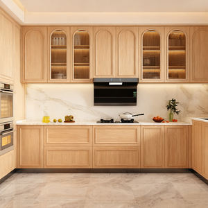 מפעל למכירה תעשייתי עיצוב מודרני עץ בניין אוכל חדר ישיבה ארון מטבח סט שלם עם backsplash - Product Image 2