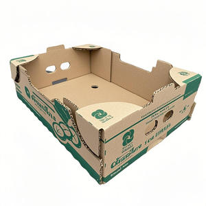 ألواح مضلعة صلبة قابلة لإعادة التدوير وصديقة وصديقة للتخصيص ، صناديق تعبئة هدايا فاكهة وخضروات وأفوكادو وموز-برنز - Product Image 2