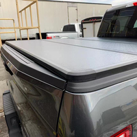 Ickup-cama de camión de aluminio/fibra de vidrio, cubierta de triple pliegue tonneau para Chevrolet S10 2016-2018