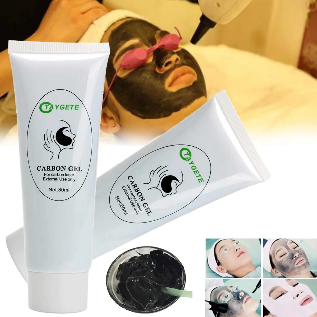 Factory Supply Blackhead Remover Smoothing Soften Skin Facial Black Peeling Cream Carbon Gel for Laser