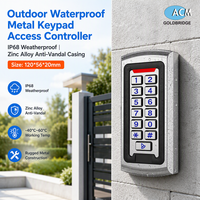 Contrôleur d'accès RFID 125KHz étanche en métal pour extérieur, 3 modes, système d'entrée par carte et mot de passe, vente en gros d'usine avec OEM