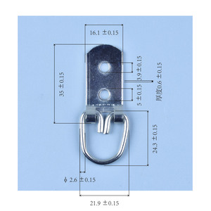 Gancio a D a 2 Fori Shanfeng da 75 libbre per Appendere Specchi e Quadri - Product Image 2