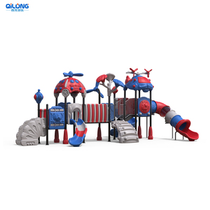 Bán Hot Máy Bay Chủ Đề Trẻ Em Nhựa Sân Chơi Ngoài Trời Thiết Bị Với Slide Lớn - Product Image 2