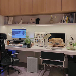 Se puede personalizar muebles de dormitorio <span class=keywords><strong>flotante</strong></span> moderno <span class=keywords><strong>con</strong></span> cajones escritorio de madera multifuncional y librería - Product Image 4