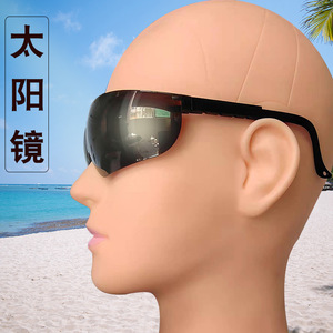 Gafas Protectoras Deportivas con Lentes Marrones Anti-UV, 100% Protección UV, Montura Negra, Gafas de Sol para Ciclismo al Aire Libre - Product Image 3