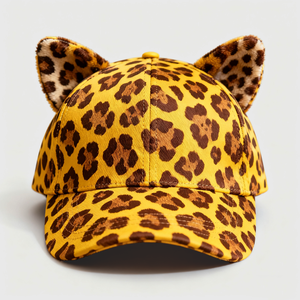 Elegante Gorra de Béisbol de Algodón de 6 Paneles con Estampado de Leopardo Personalizado, Impermeable, para Deportes Casuales y Uso Diario - Product Image 6