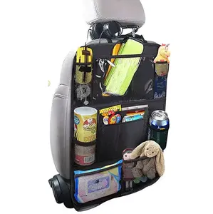 Oxford-asiento trasero portátil para coche de bebé, organizador de bolsas de basura de viaje con enfriador, con bolsillos de botella aislados, barato