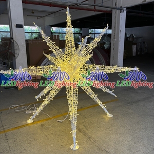 Lumière de paysage commerciale pour Noël, motif d'étoile <span class=keywords><strong>filante</strong></span>, <span class=keywords><strong>LED</strong></span> blanc chaud, étanche IP65, pour extérieur, centre commercial, parc - Product Image 2