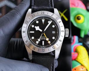 Reloj de pulsera para hombre con movimiento automático, esfera de zafiro, cristal recubierto, estilo retro, mecánico - Product Image 1