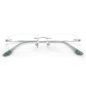 Danyang – lunettes carrées sans monture en titane pur pour hommes, monture légère, lunettes optiques 71203 C2 - Product Image 1