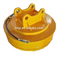 Aimant de levage robuste HNHT 5 tonnes pour excavatrice, DC220V, protection contre la corrosion, télécommande, pour démolition de navires et applications automobiles
