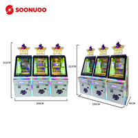 Machine de jeu d'arcade commerciale Mad Magiciane Coin Pusher, haute stabilité et durabilité, prise 110/220V EU/US/UK/AU, garantie 1 an