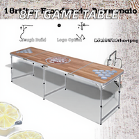 Table de pique-nique de camping pliable en aluminium de 8 pieds Mobilier d'extérieur moderne pliable et durable