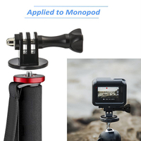 Adaptador de monópode de montaje de Cámara de Acción de trípode de plástico Compatible con GoPro Hero 5/4/3 +/3/2 SJ4000 para Xiaomi Yi 2 Stand Go Pro